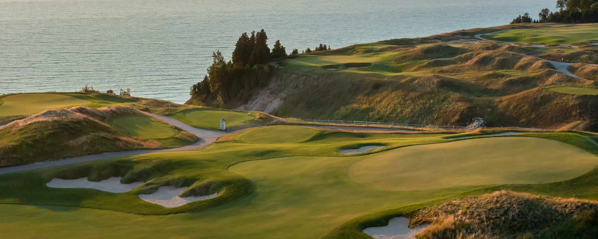 Golf course at dawn — West Michigan